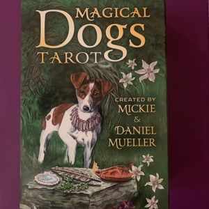 Magical dogs tarot cards and book